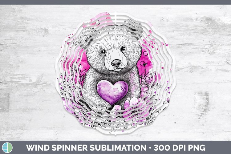 GorgeousValentine Splash Wind Spinner design.