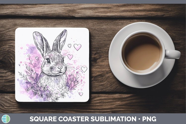 GorgeousValentine Splash Square Coaster design.