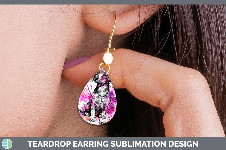 GorgeousValentine Splash Teardrop Earrings design.