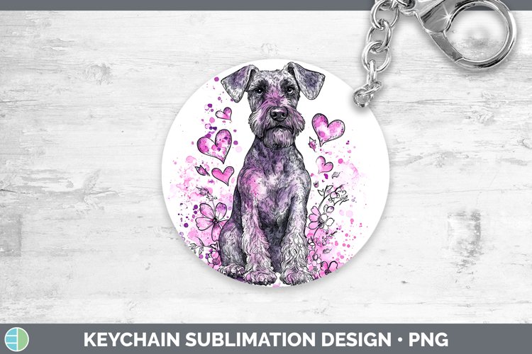 GorgeousValentine Splash Dogs Keychain design.