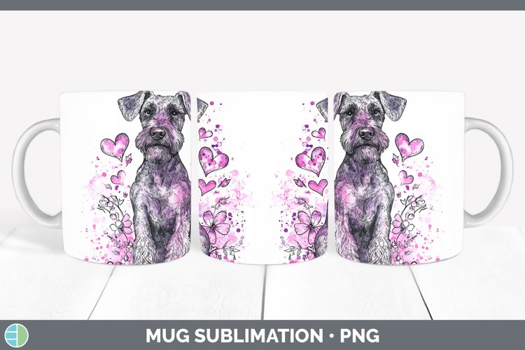 GorgeousValentine Splash Dogs Mug Wrap design.