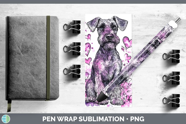 GorgeousValentine Splash Dogs Pen Wrap design.