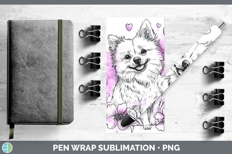 GorgeousValentine Splash Dogs Pen Wrap design.