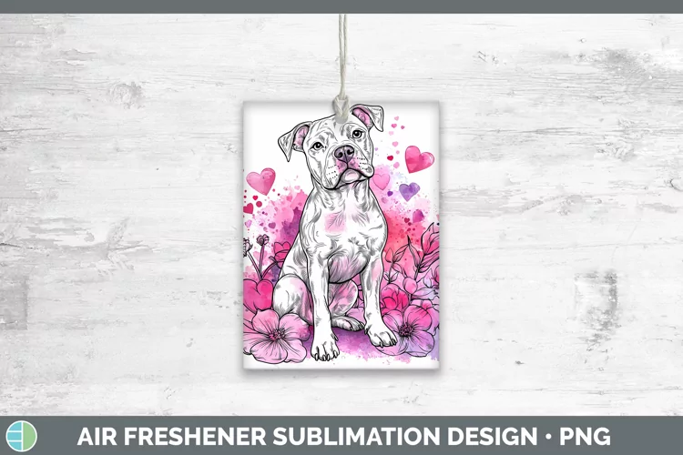Valentine Splash Dogs American Staffordshire Air Freshener