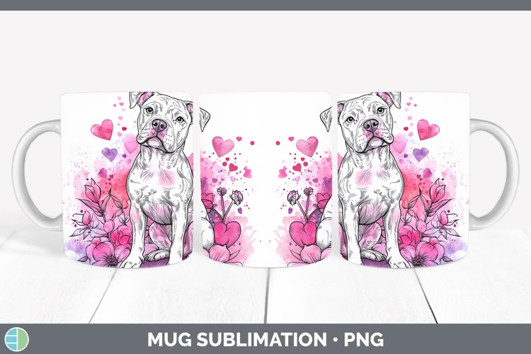 GorgeousValentine Splash Dogs Mug Wrap design.