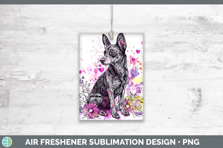 Valentine Splash Dogs Australian Kelpie Air Freshener Sublim