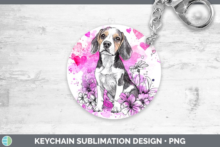 GorgeousValentine Splash Dogs Keychain design.