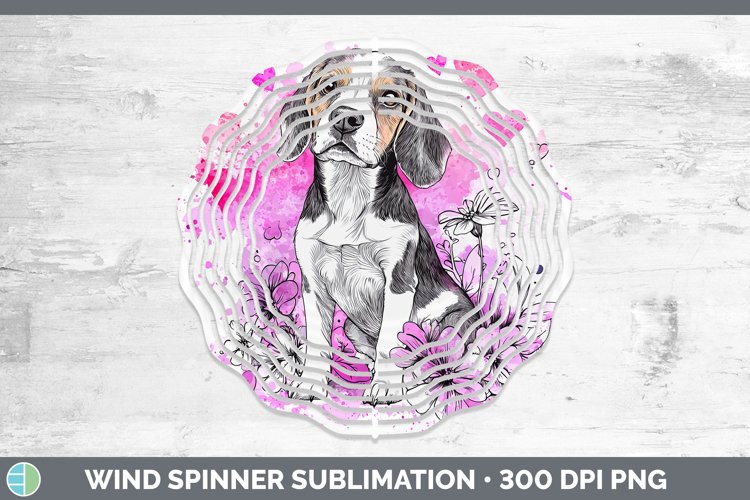 GorgeousValentine Splash Dogs Wind Spinner design.