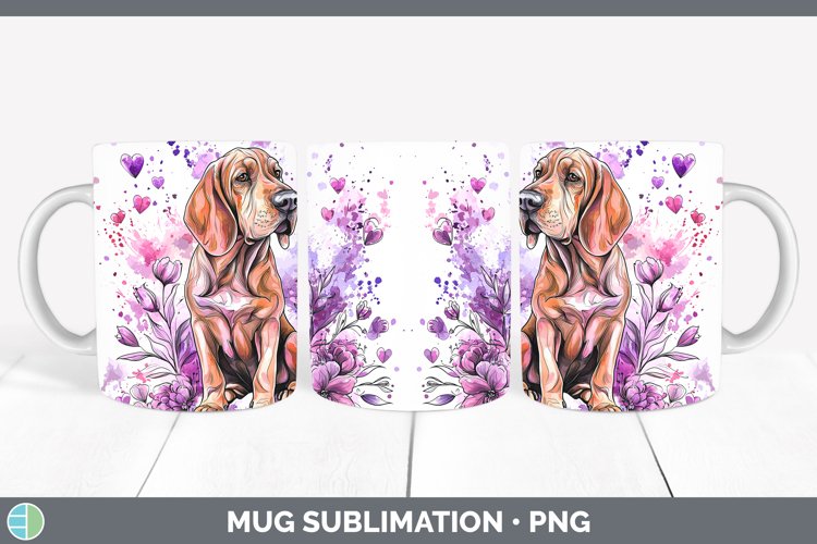 GorgeousValentine Splash Dogs Mug Wrap design.