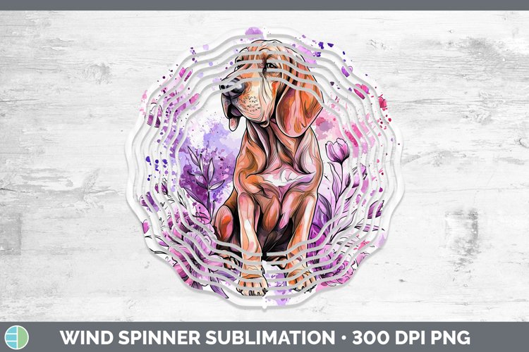 GorgeousValentine Splash Dogs Wind Spinner design.