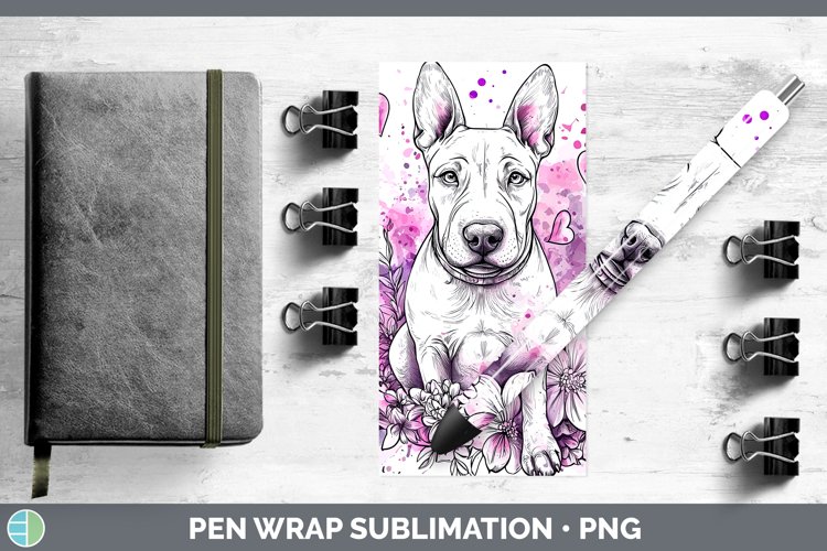 GorgeousValentine Splash Dogs Pen Wrap design.