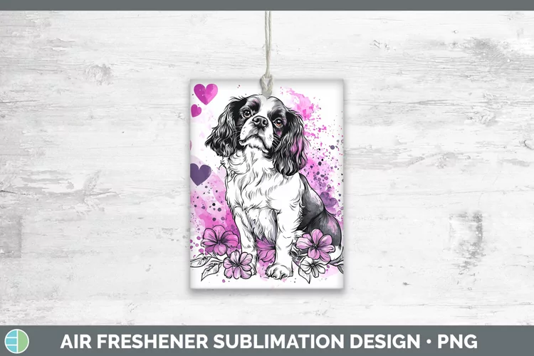 Valentine Splash Dogs Cavalier King Charles Spaniel Air Fres