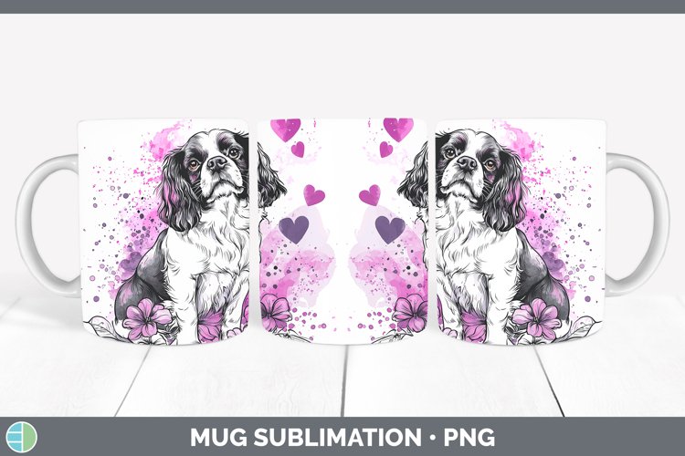 GorgeousValentine Splash Dogs Mug Wrap design.