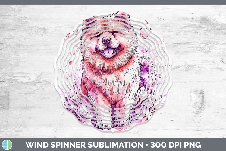 GorgeousValentine Splash Dogs Wind Spinner design.