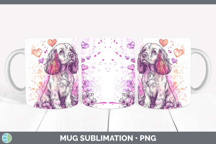 GorgeousValentine Splash Dogs Mug Wrap design.