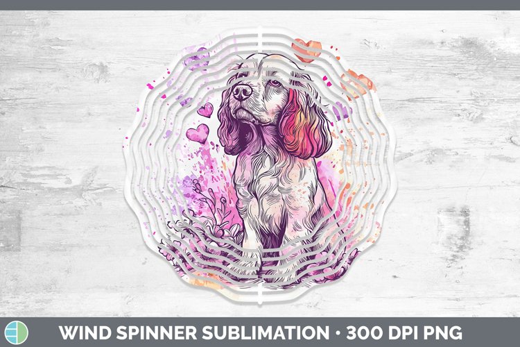 GorgeousValentine Splash Dogs Wind Spinner design.