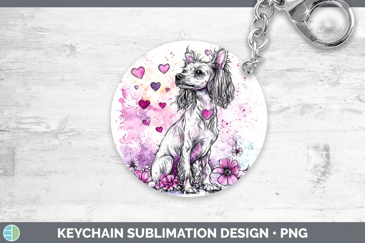 GorgeousValentine Splash Dogs Keychain design.