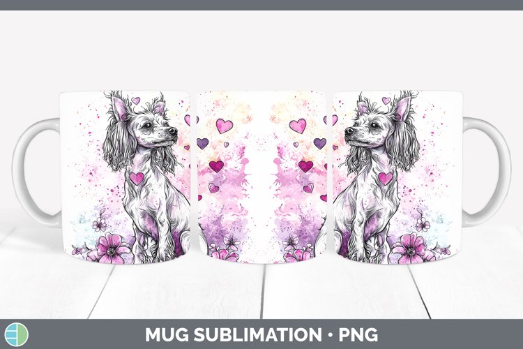 GorgeousValentine Splash Dogs Mug Wrap design.