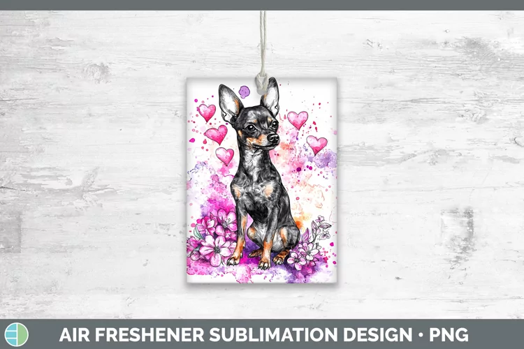 Valentine Splash Dogs Miniature Pinscher Air Freshener Subl