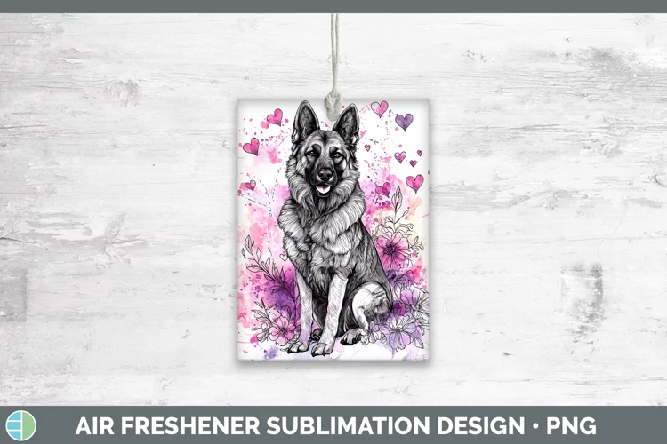 Valentine Splash Dogs Norwegian Elkhound Dog Air Freshener S