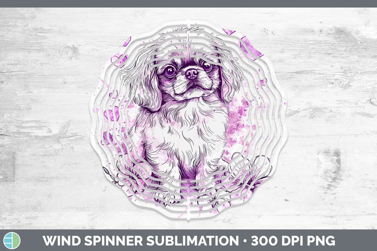 GorgeousValentine Splash Dogs Wind Spinner design.