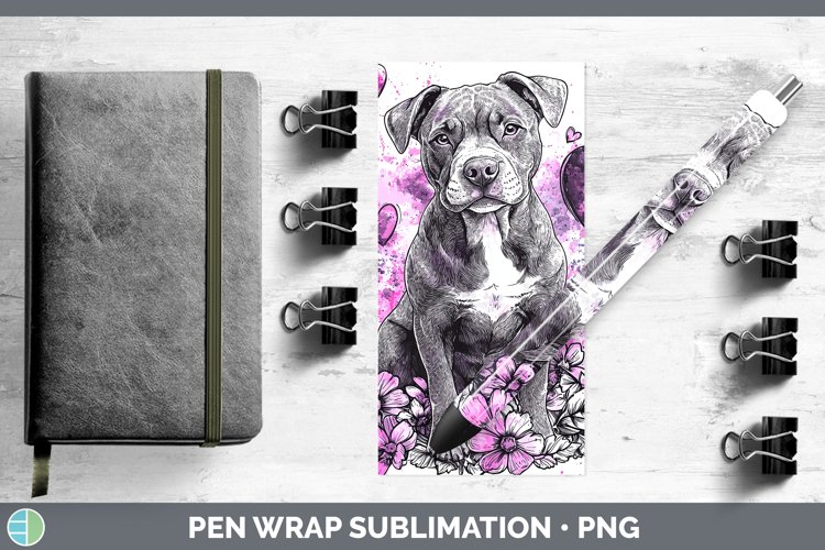 GorgeousValentine Splash Dogs Pen Wrap design.