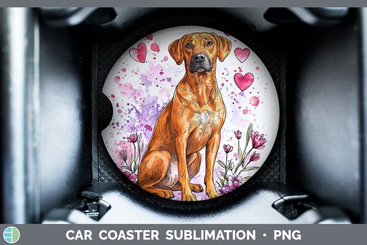 GorgeousValentine Splash Dogs  Car Coaster design.