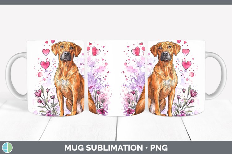 GorgeousValentine Splash Dogs  Mug Wrap design.