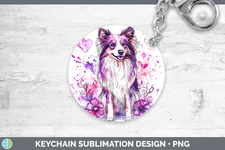 GorgeousValentine Splash Dogs Keychain design.