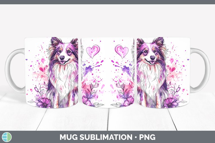 GorgeousValentine Splash Dogs Mug Wrap design.