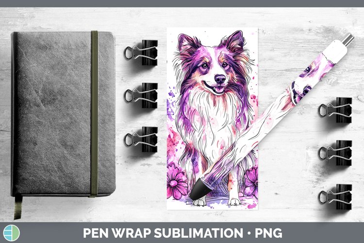 GorgeousValentine Splash Dogs Pen Wrap design.
