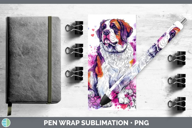 GorgeousValentine Splash Dogs Pen Wrap design.