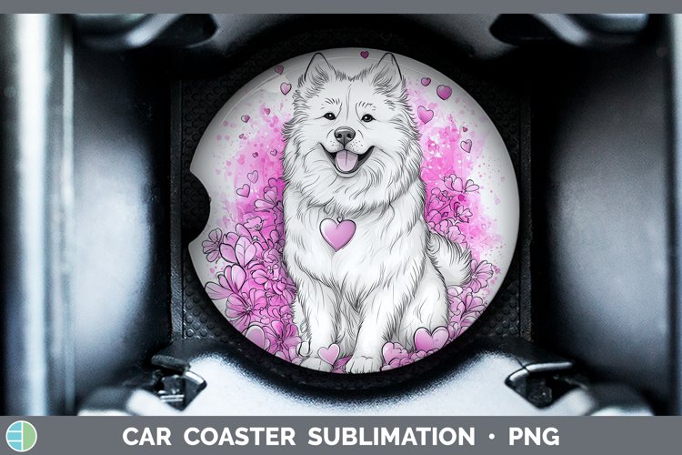 GorgeousValentine Splash Dogs Car Coaster design.