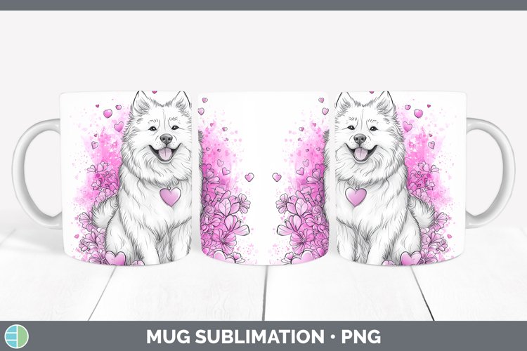 GorgeousValentine Splash Dogs Mug Wrap design.