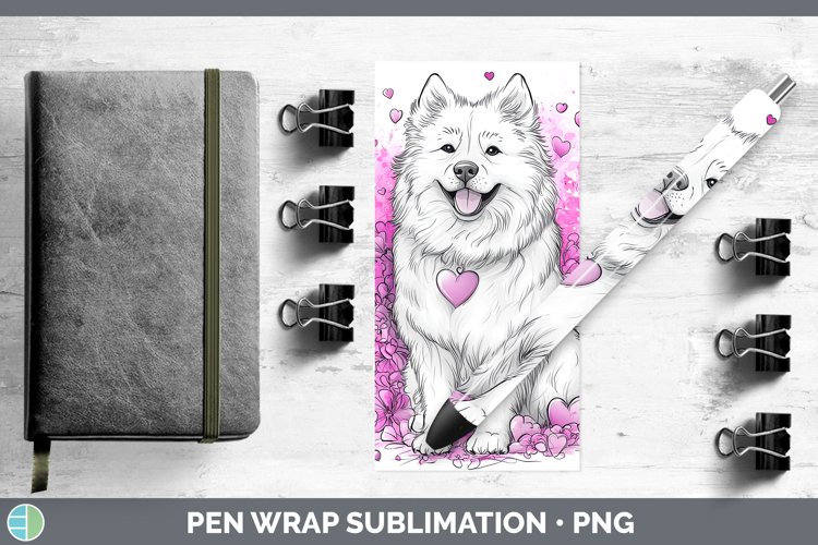 GorgeousValentine Splash Dogs Pen Wrap design.