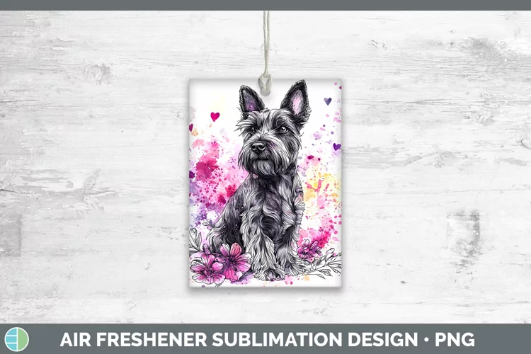 Valentine Splash Dogs Scottish Terrier Dog Air Freshener Sub