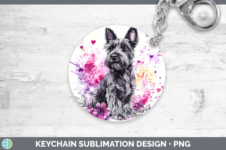 GorgeousValentine Splash Dogs Keychain design.