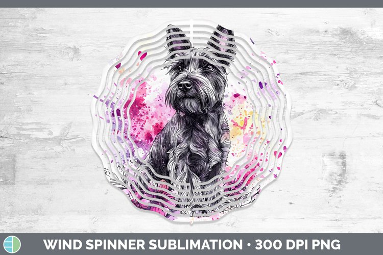 GorgeousValentine Splash Dogs Wind Spinner design.