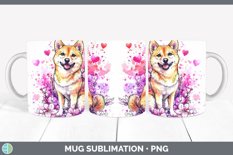 GorgeousValentine Splash Dogs Mug Wrap design.