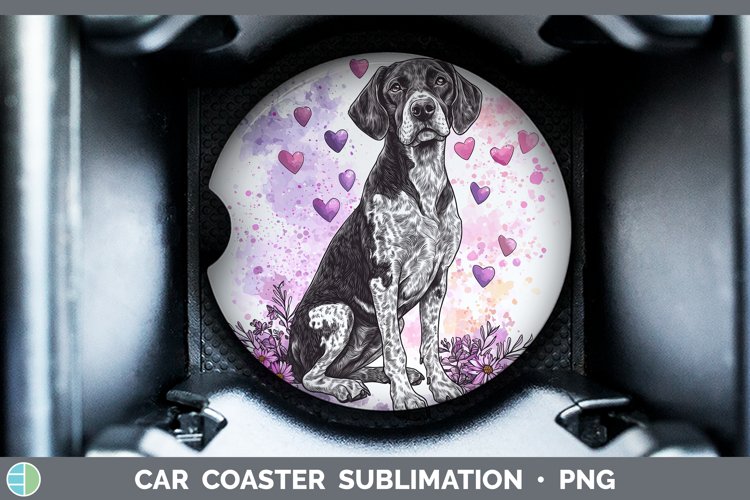GorgeousValentine Splash Dogs Car Coaster design.