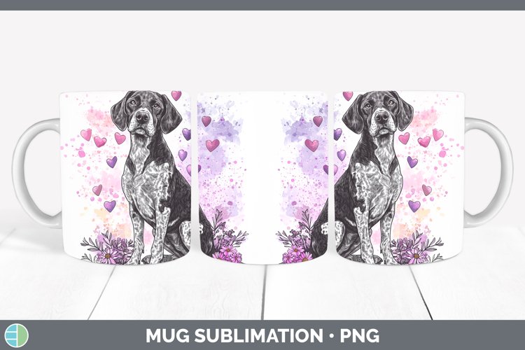GorgeousValentine Splash Dogs Mug Wrap design.
