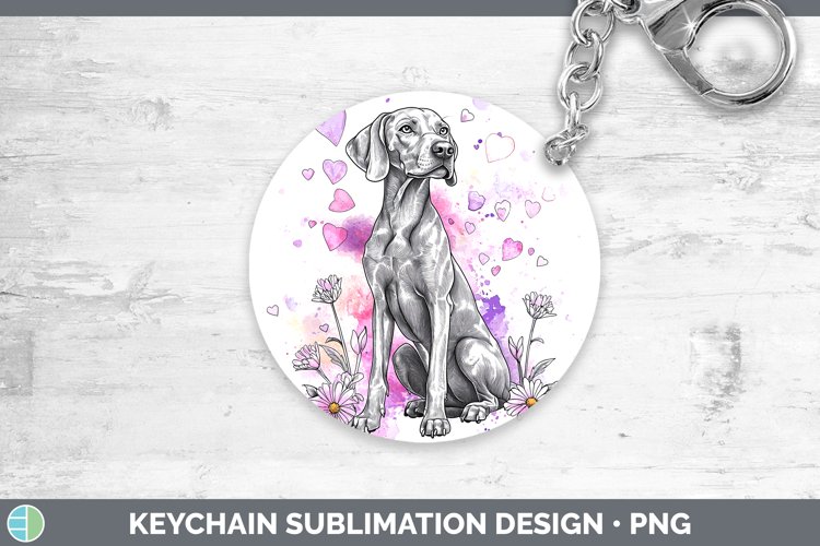 GorgeousValentine Splash Dogs Keychain design.