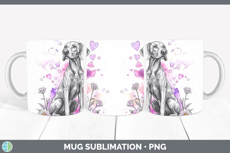 GorgeousValentine Splash Dogs Mug Wrap design.