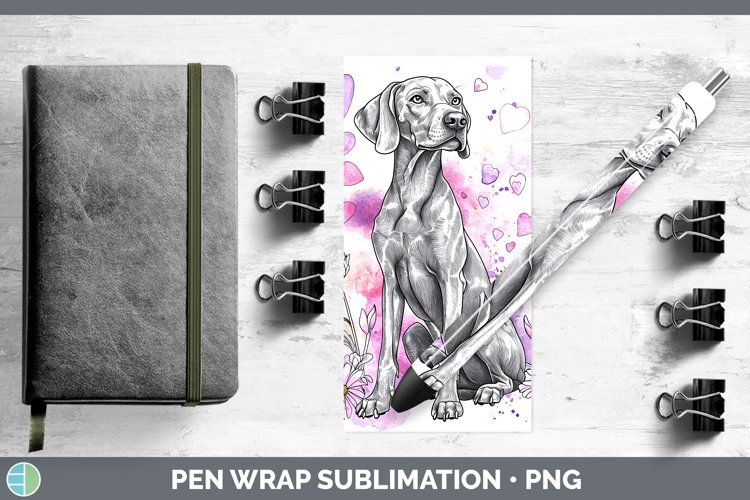 GorgeousValentine Splash Dogs Pen Wrap design.