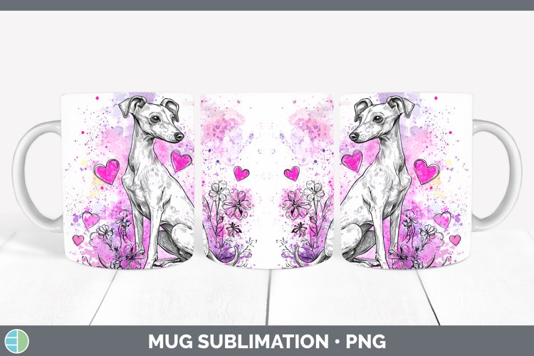 GorgeousValentine Splash Dogs  Mug Wrap design.