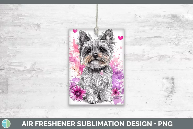 Valentine Splash Dogs Yorkshire Terrier Air Freshener Sublim