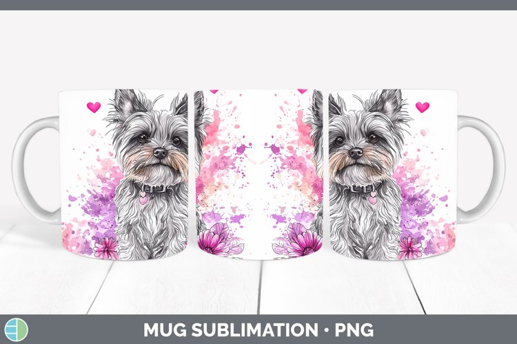 GorgeousValentine Splash Dogs Mug Wrap design.