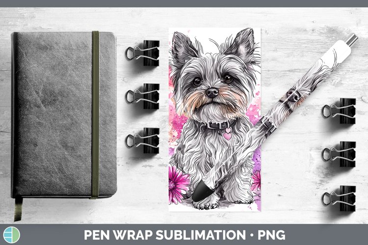 GorgeousValentine Splash Dogs Pen Wrap design.