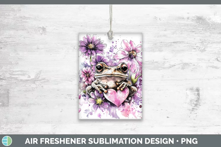 Valentine Splash Frog Air Freshener Sublimation Car Freshene