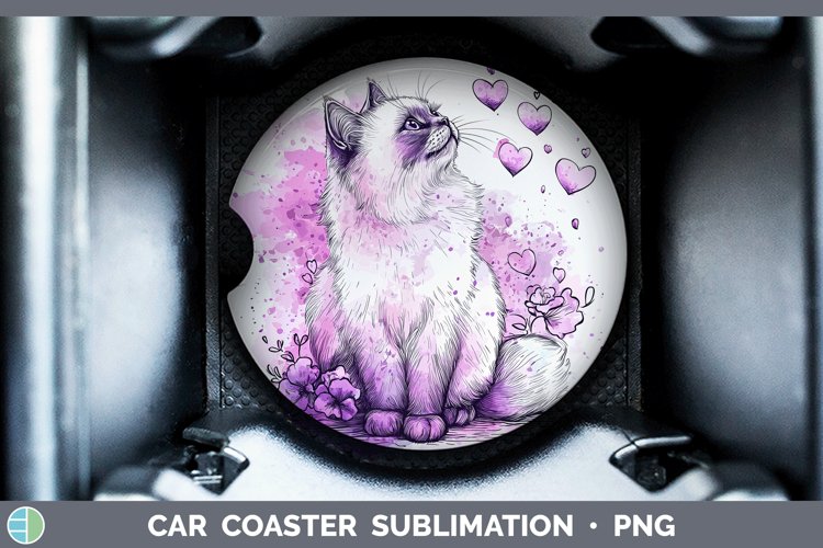 GorgeousValentine Splash Car Coaster design.